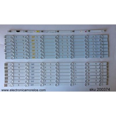 KIT DE LED´S PARA TV (14 PIEZAS) / SAMSUNG BN96-22648A / BN41-01843A / 2012SVS50 3228 / PANEL´S DE500CGM-C1 / DE500BGM-C1 / MODELOS UN50EH5000FXZA CH01 / UN50EH5300FXZA CH01 / UN50EH6000FXZA CH01 